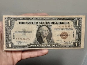 1935 A $1 Hawaii Silver Certificate Dollar Bill Emergency Issue - Picture 1 of 6