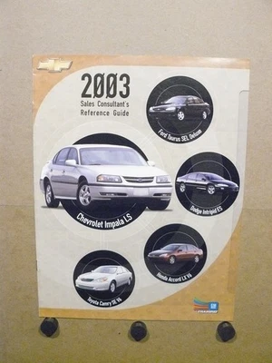 Chevrolet Impala 2003 guía de referencia de 8 páginas para consultor de ventas Foto 1 de 4