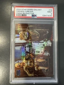 2024 Topps Chrome Star Wars Galaxy Friends Forever Prism Refractor /75 PSA 9 - Picture 1 of 3