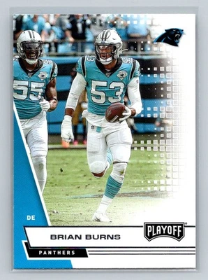 2020 Panini Playoff #144 Brian Burns Carolina Panthers Football Card - Image 1 of 2