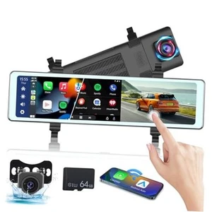 11.26 inch Rear View Mirror Camera with Carplay and Android Auto - Mirror - Picture 1 of 8