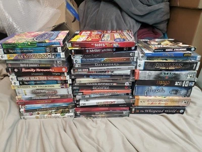 Lot Of 45 PC Games - Just Cause / Splinter Cell / Simulator / Puzzles Etc. New - Image 1 of 4