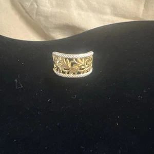 Karis White Diamond Accent Ring In 18k YG Plated Size 7 #55 - Picture 1 of 4