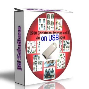 2700 VINTAGE CHRISTMAS  ART & Craft Vol. 3 COLLECTION ON USB - Picture 1 of 1