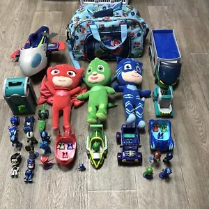 Huge PJ Mask Bundle - Figures, Vehicles, Soft Toys & More - Picture 1 of 10