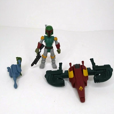 Figura BOBA FETT Star Wars 2020 Mission Fleet 2,5" con vehículo paquete de vuelo Foto 1 de 4