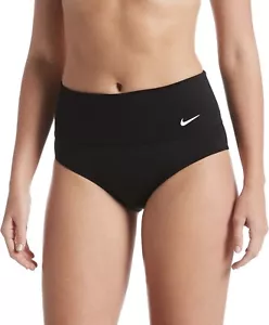 Nike Swim Damen Essential High Waist Bikinihose schwarz Small - Bild 1 von 4