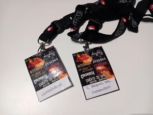2 PASS ACCIAIO ITALIANO 9 + orari concerto, IL SEGNO DEL COMANDO - Imagen 1 de 2