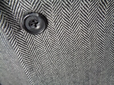 Blazer de cachemir para hombre Hickey Freeman lona gris espiga tweed 46 extra largo Foto 1 de 4