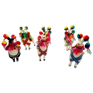 New Peru Peruvian Cute Alpaca Wool Handmade Souvenir Textile Fabric Gift Figure - Picture 1 of 5