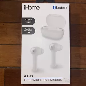 Auriculares inalámbricos verdaderos iHome XT-49 blancos nuevos - Imagen 1 de 10