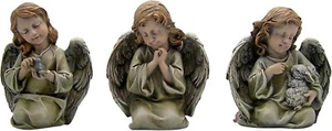 Peaceful Garden Angel Girl Figurines, Outdoor Decor, Set of 3 Assorted Sizes - Picture 1 of 7