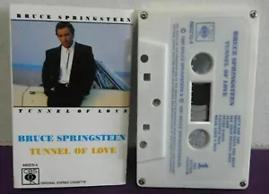 BRUCE SPRINGSTEEN Tunnel of Love CASSETTE CBS ?? Unique Yellow Lettering Cover - Picture 1 of 3