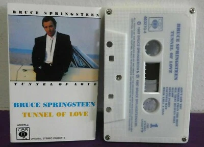 BRUCE SPRINGSTEEN Tunnel of Love CASSETTE  CBS ?? Unique Yellow Lettering Cover - Image 1 of 3
