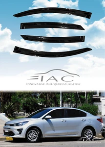 For KIA RIO Sedan 2017-2023 Window Visor Vent Sun Shade Rain Guard Door Visor - Picture 1 of 6