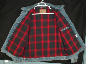 Vintage Levi's Authentic Series Blanket Lined Men's Denim Jacket Sz XXL USA Made - Picture 1 of 20