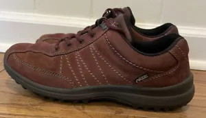 Hotter Mist GTX Burgundy Nubuck Leather Shoes Gore-Tex US 8.5 EXF Wide Fit Women - Picture 1 of 10