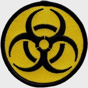 100 parches bordados BIOHAZARD de 3" de diámetro - Imagen 1 de 1