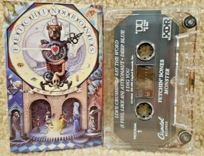 Vintage 1989 Cassette Tape Fetchin' Bones Monster Capitol Records - Imagem 1 de 4