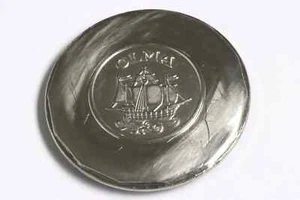 olma 1612 men's screw case back for restore - Imagen 1 de 2