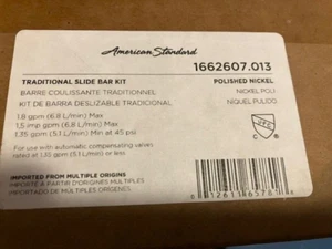 American Standard 1662607.013 traditionelles Schiebebügel-Duschset poliertes Nickel - Bild 1 von 2