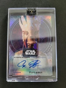 2022 Topps Star Wars, Cas Anvar, Peteen, automático, /50, A-CA, serie Signature - Imagen 1 de 2