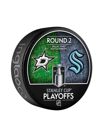 2023 Stanley Cup Playoffs Dueling Puck Dallas Stars and Seattle Kraken Cover
