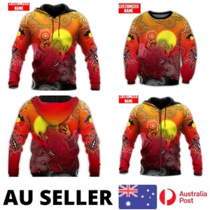 Aboriginal Hoodie Art Indigenous Frog Toad Sunset Fashion - AU Stock - Picture 1 of 9