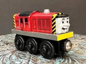 Salty Thomas The Tank Engine & Friends Wooden Railway 2003 Red Train - Picture 1 of 11