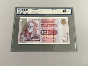 Scotland 100 Pounds P-223 1996 World Banknote Grading 65 TOP - Picture 1 of 4