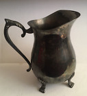 Vintage Leonard Towle Silverplate Water Pitcher Footed Ice Guard 2 Quart