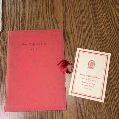 1914 Letter from Major William Bradford to Reverend John Cotton 1675 Indian Wars - Image 1 of 4