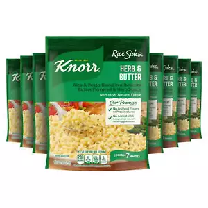 Knorr Flavors Herb & Butter Rice Sides Cooks in 7 Minutes, 5.4 oz, 8 Count - Picture 1 of 6