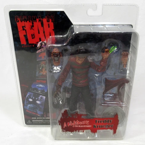 2008 Mezco Cinema of Fear 2 Nightmare on Elm Street Freddy Krueger 7" Figure NIP Cover
