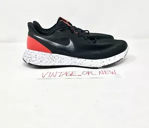 Men’s Nike Revolution 5 Black Anthracite Red Running Shoes BQ6714-001 sz 10 W - Picture 1 of 7