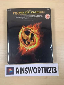 The Hunger Games 3 Disc Blu-Ray Steelbook Collectors Edition Used Like New - Picture 1 of 2