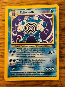 ¡CASI NUEVO! ¡Juego de cartas de Pokémon Poliwrath (15/130) Holo Base 2! ¡P&P RÁPIDO Y GRATUITO! - Imagen 1 de 2