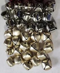 34 Piece Multicolor Assorted Christmas Sleigh Bells Set - Picture 1 of 4