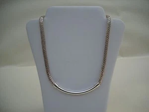 Cadena tejida italiana de plata de ley de 18" ¡Hermosa! - Imagen 1 de 6