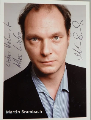 Autogramm deutscher Film- und Fernsehschauspielerin Martin Brambach (121118) - Bild 1 von 2