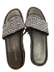 Donald Pliner Thong Slide Sandals Print Design Size 9 - Picture 1 of 6