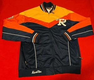 Vintage Rocawear Team Roc Orange Yellow Blue Hip Hop Y2K Full Zip Jacket Large - Picture 1 of 18