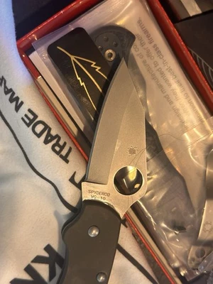 Spyderco Delica 4 Kahr Arms VG:10: Satin & LynchNW Mod Kit OD Green Cerakote 🪶 - Image 1 of 4