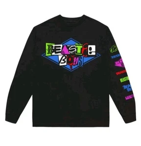 Beastie Jungen mehrfarbig Logo schwarz Langarmshirt T-Shirt Large Herren New York - Bild 1 von 8