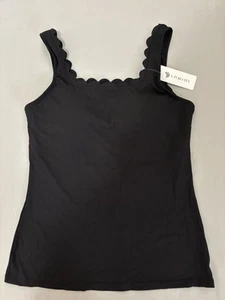 V For City Women Built In Bra Shirt- Tank Black Size L Brand New With tags - Picture 1 of 8