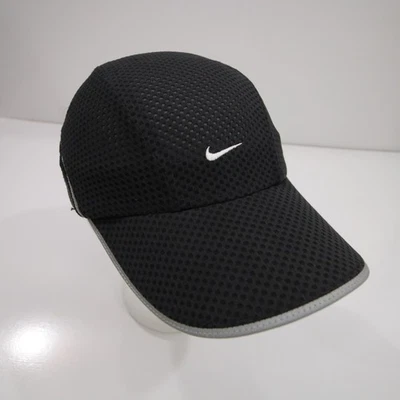 Sombrero Nike Vintage 7 Paneles Negro Tailwind Correr Malla Single Swoosh Años 90 Y2K Foto 1 de 4