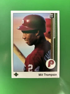 1989 Upper Deck Milt Thompson Philadelphia Phillies #317 - Picture 1 of 2