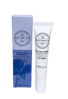 BOTANICS ТРОЙНОЙ ВОЗРАСТ ОБНОВЛЕНИЕ ЛИЦА СЫВОРОТКА СОЗРЕВАНИЯ КОЖИ МОРЩИН ЛИЦА 0,5FL, унций новый - Изображение 1 из 4