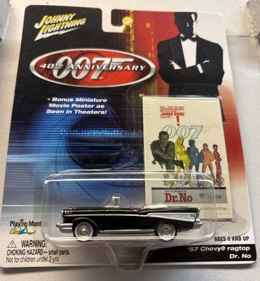 Johnny Lightning 007 James Bond 40th Anniversary Dr. No '57 Chevy Ragtop - Image 1 of 2