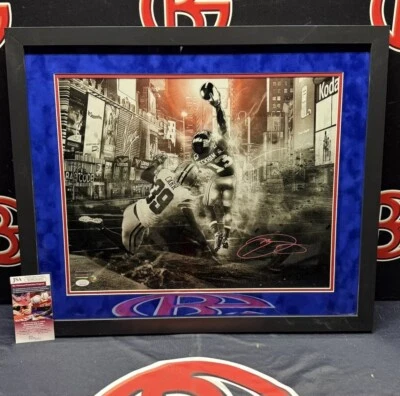 Odell Beckham Jr Autographed Framed 16x20 Photo New York Giants Signed JSA COA - Imagem 1 de 4